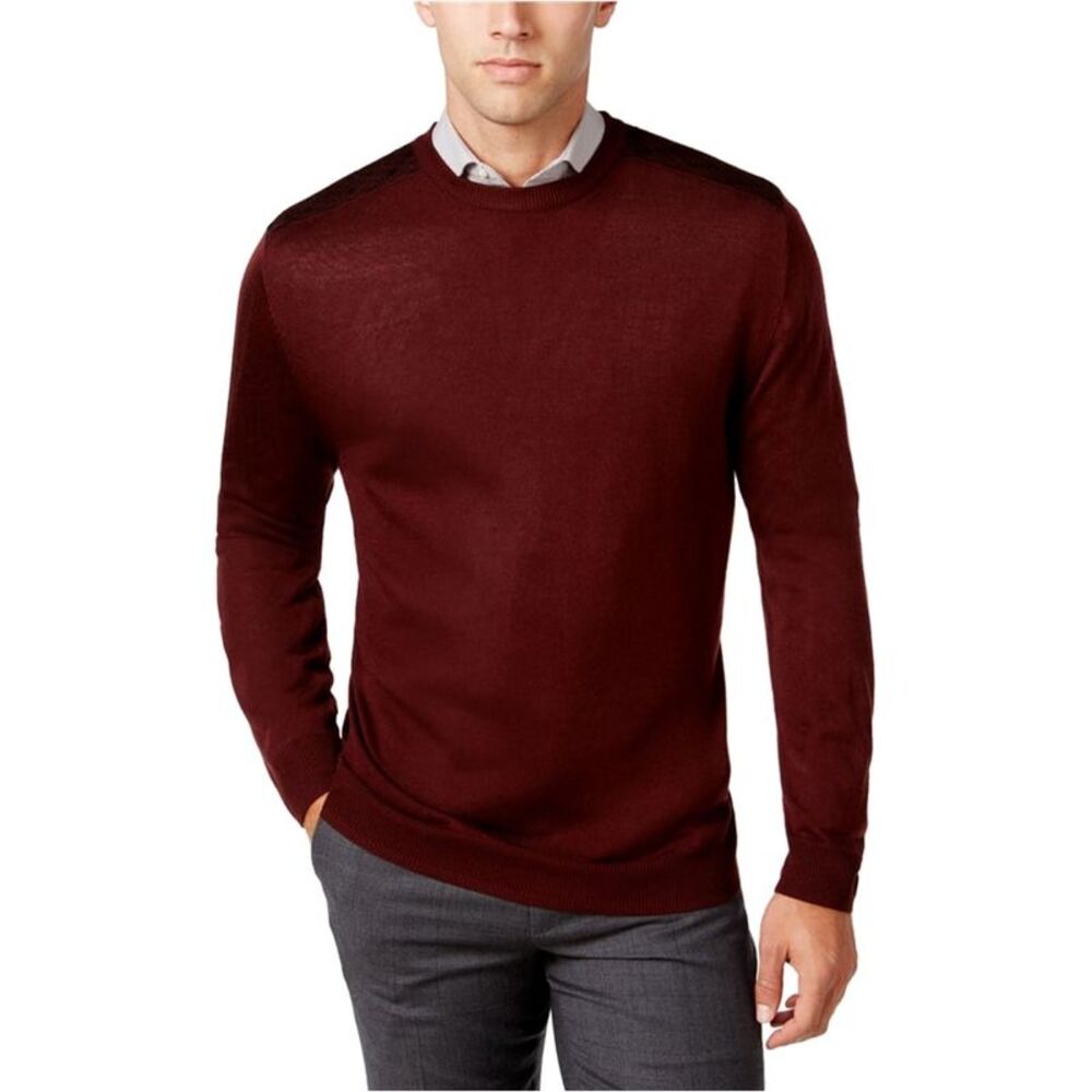 Ryan Seacrest Mens Contrast-Shoulder Pullover Sweater, NWT